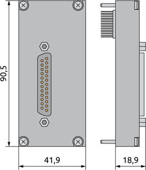 Габаритные размеры VPI-EU-S25